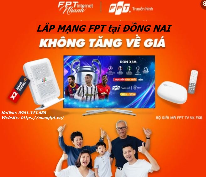lắp mạng Internet fpt đồng nai