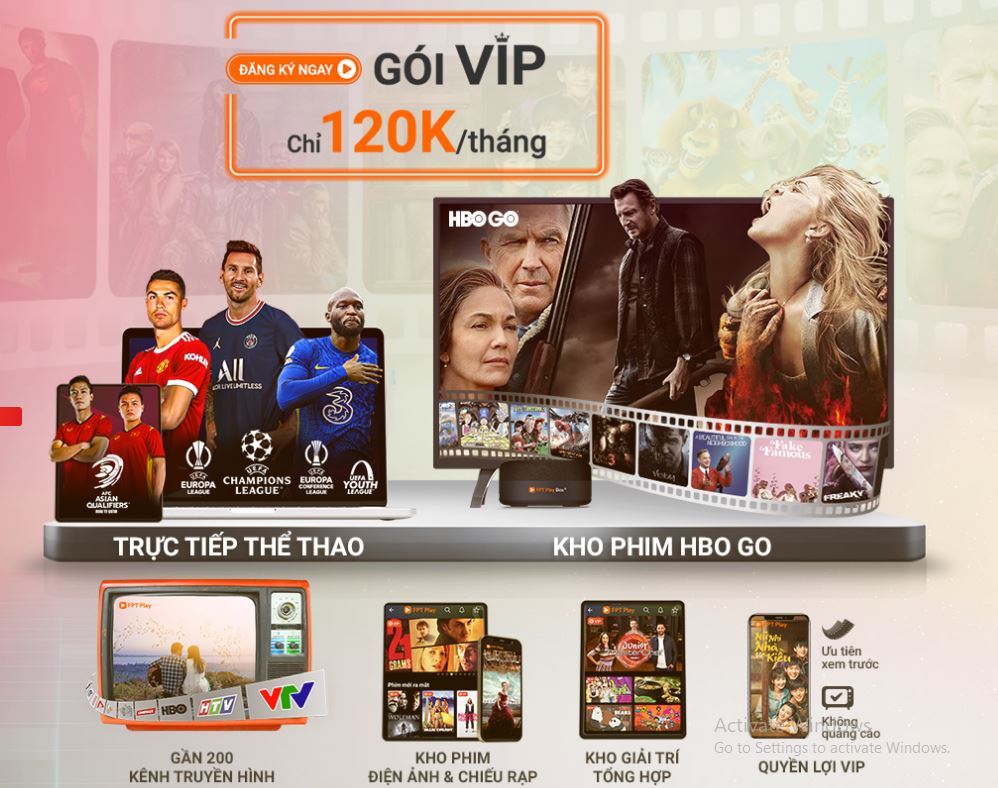 Quyền lợi của Vip FPT