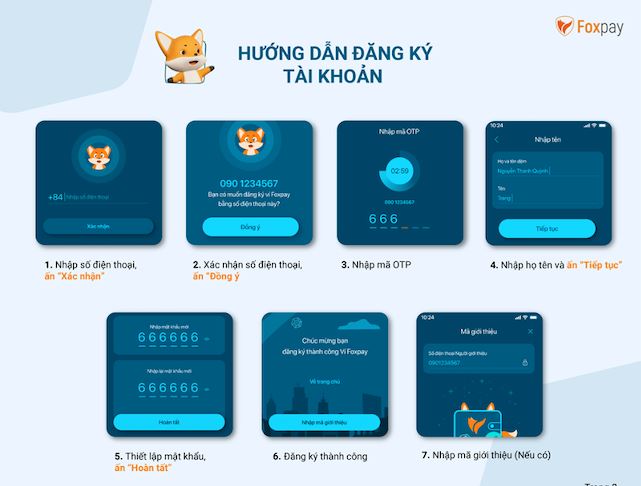 đăng ký tài khoản foxpay