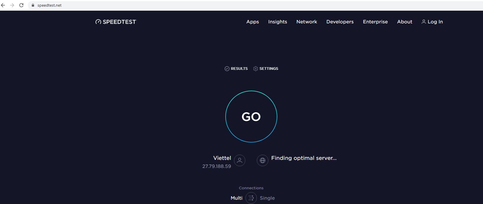 Cách kiểm tra phần mềm speedtest.net