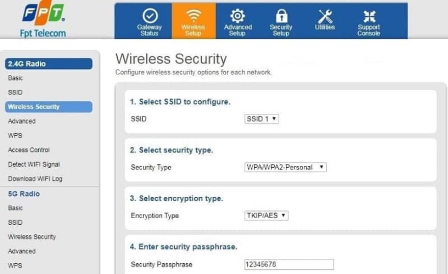 Cài đặt modem wifi FPT