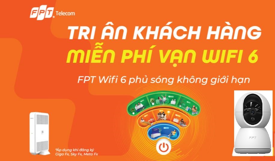 Lắp mạng FPT Thuận An trang bị miễn phí WiFi 6
