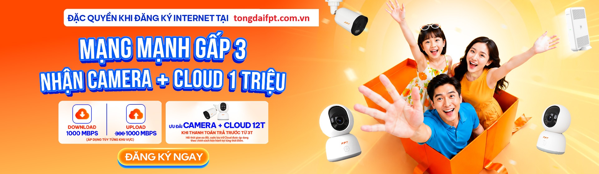 Đăng ký lắp mạng Wifi Internet FPT – Tặng Modem, Giá chỉ 195k